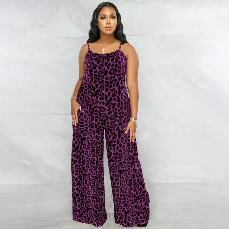 European American Leopard Print Jumpsuit Large — feature 14