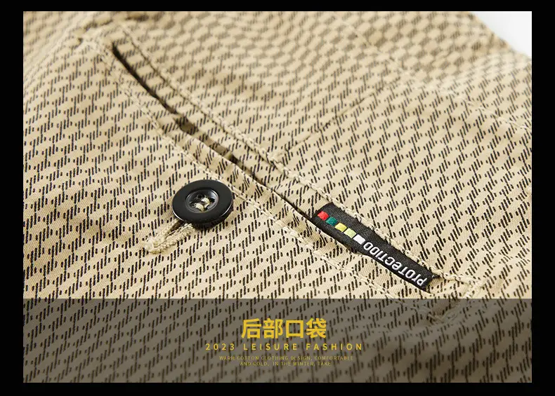 Men's Beige Woven Capri Shorts Summer Casual Pants — feature 20