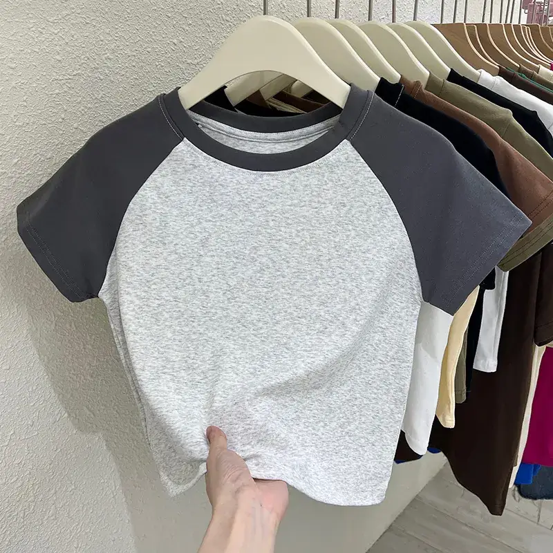 Women Raglan Sleeve T-Shirt White Black 2025 - Image 11