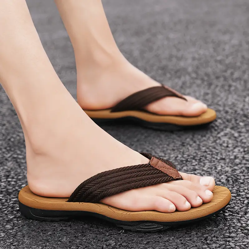 Brazil Men's Red Slipper Non-Slip Crossover Summer — feature 9