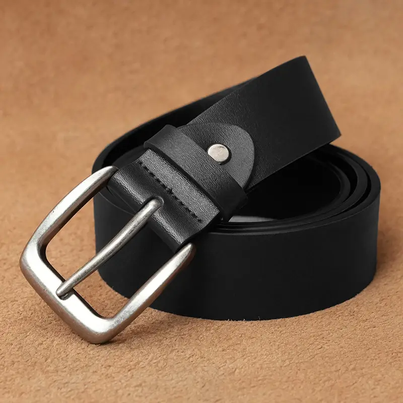 Men's High-Carbon Steel Belt with Cowhide Strap - Image 4