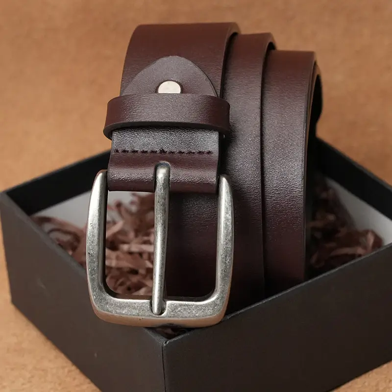 Men's High-Carbon Steel Belt with Cowhide Strap - Image 6
