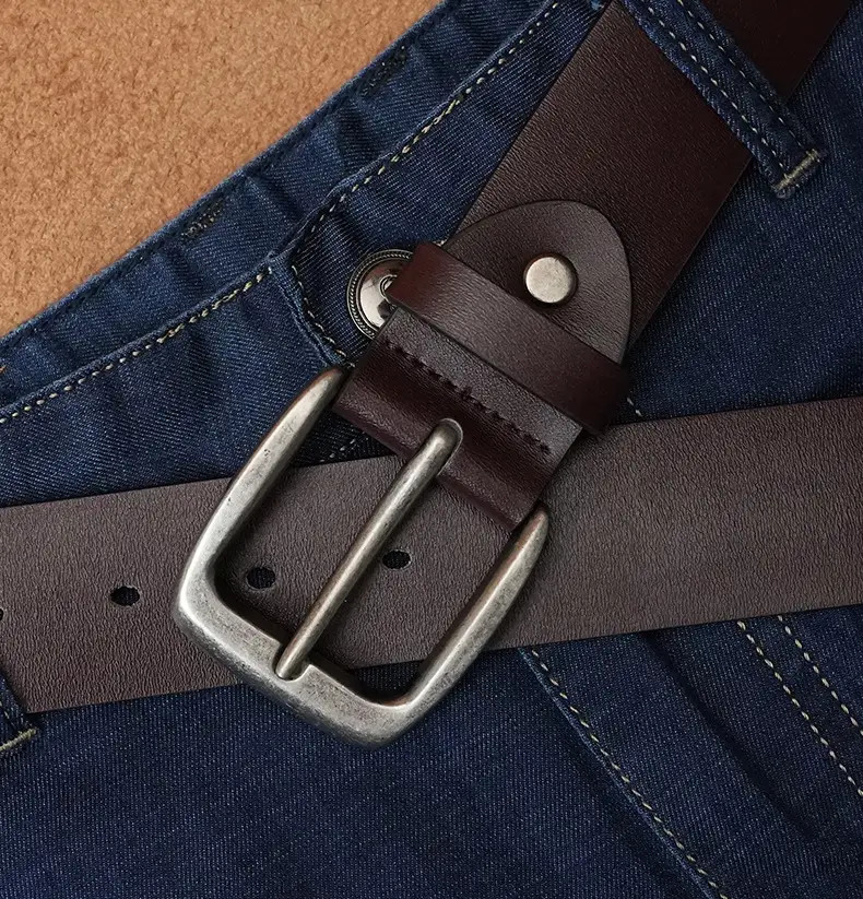 Men's High-Carbon Steel Belt with Cowhide Strap — feature 12