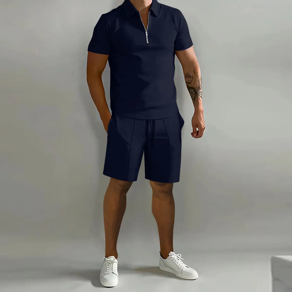 Men Green Polo Shorts 2026 Summer Casual - Image 10