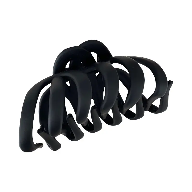 Black Large Elegant Hair Clip Women's Head Back Retro Elegant Shark Clip - Image 9
