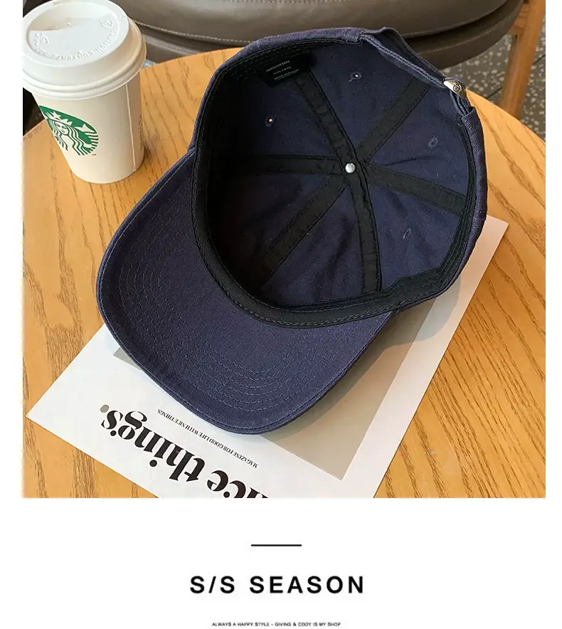 Uncle Stubble Cartoon Cap Blue for Girls Boys — feature 14