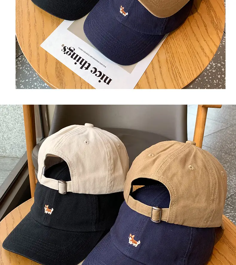 Uncle Stubble Cartoon Cap Blue for Girls Boys — feature 7