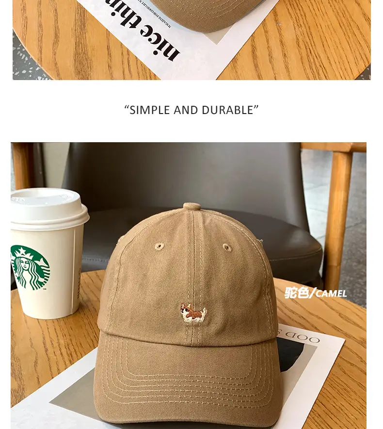 Uncle Stubble Cartoon Cap Blue for Girls Boys — feature 9
