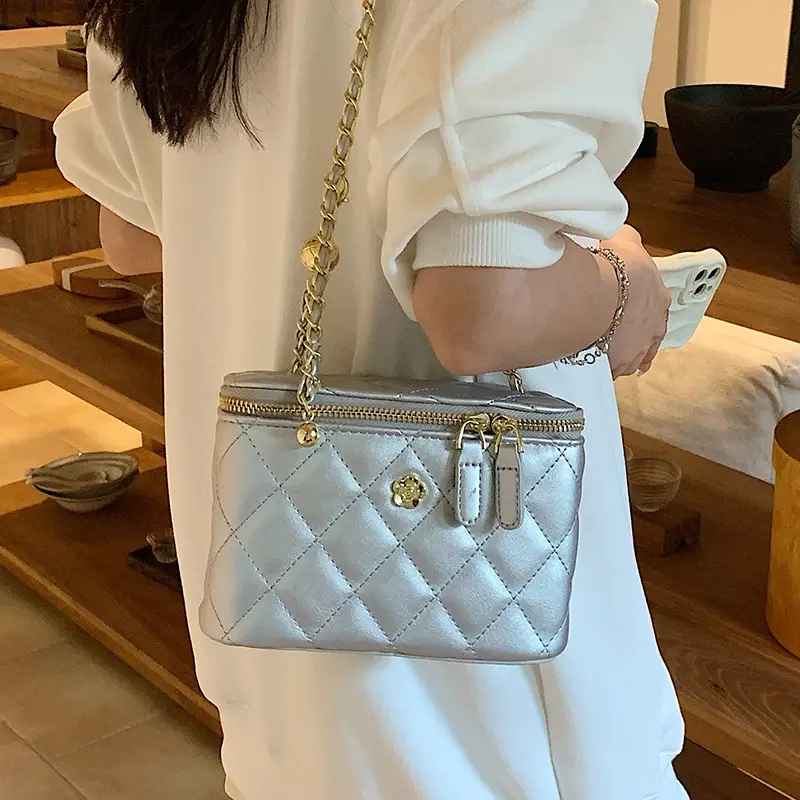 Yellow Diamond Chain Small Women's Bag
