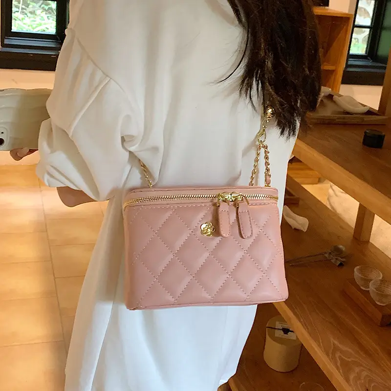 Yellow Diamond Chain Small Women's Bag