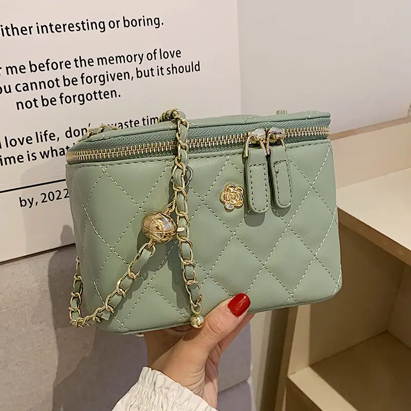 Yellow Diamond Chain Small Women's Bag