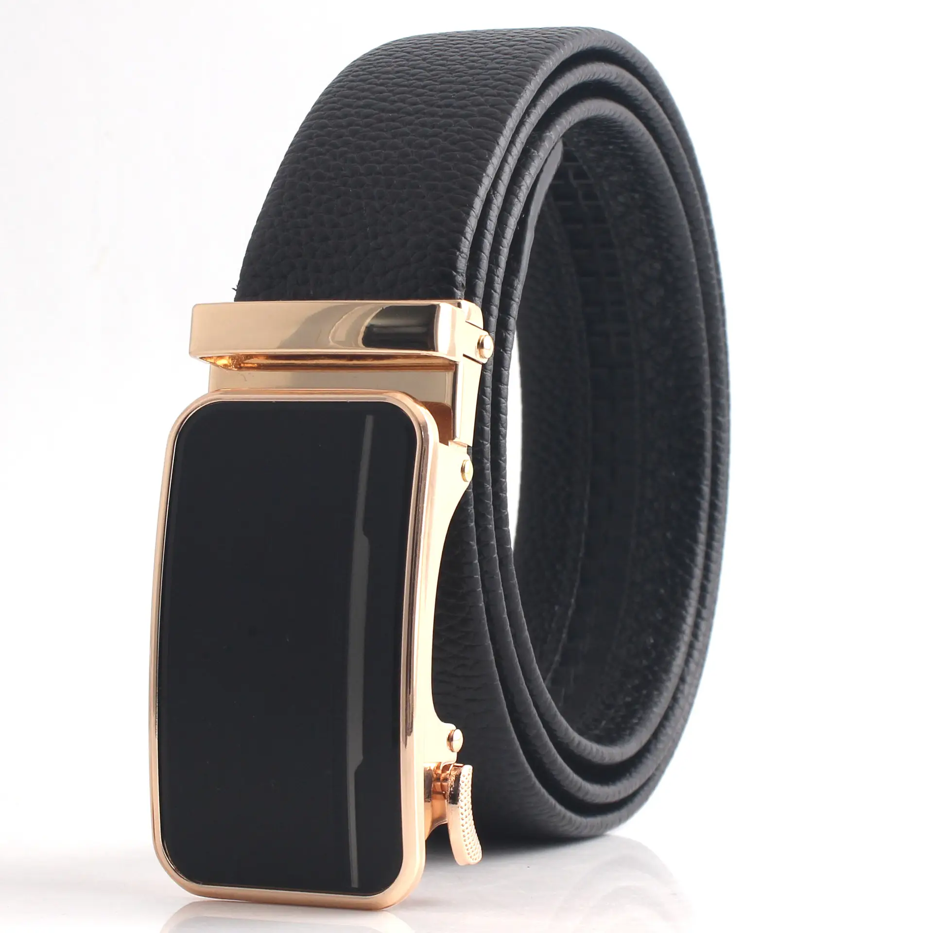 Hongsheng Belt for Men 3D Film Gold Black - Image 2