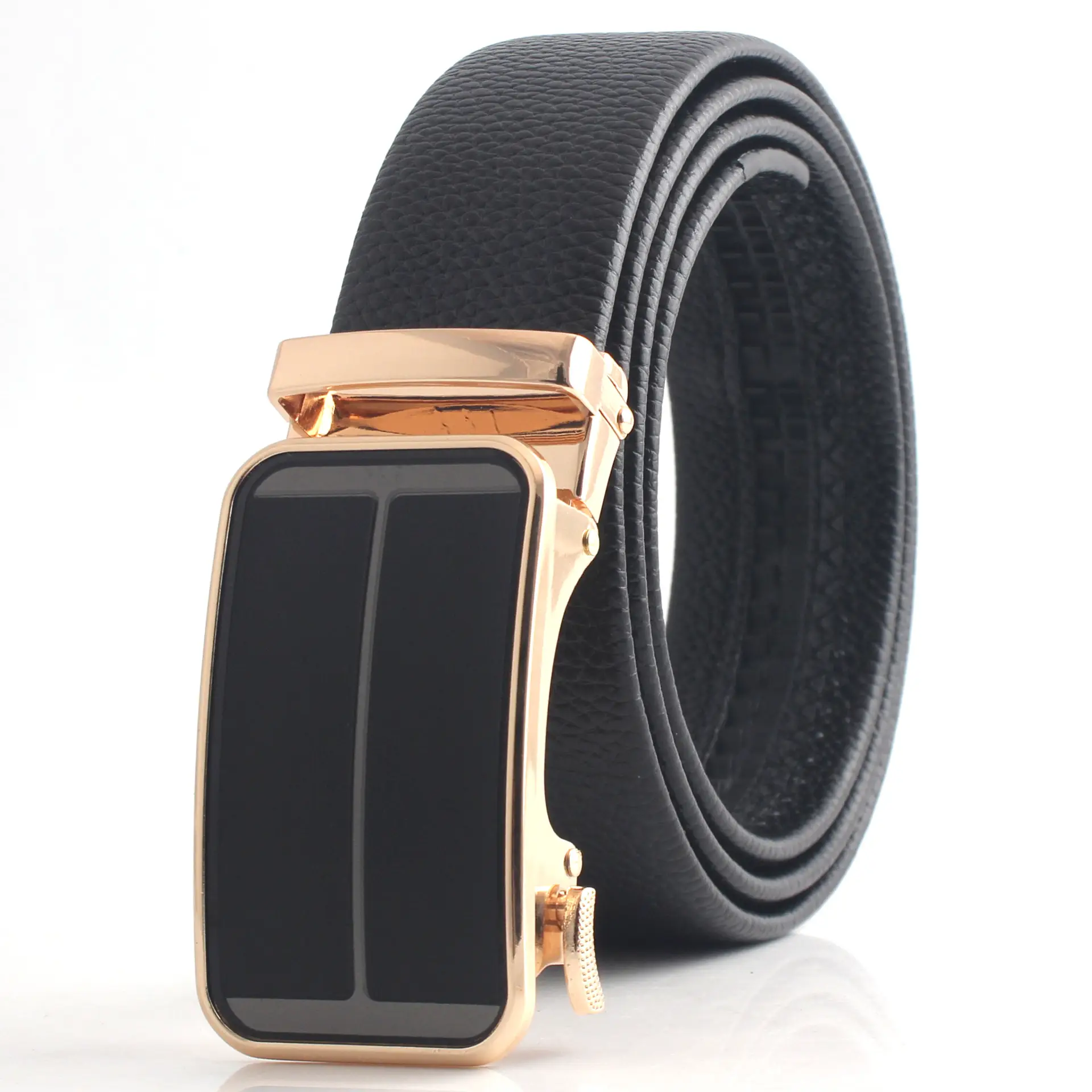 Hongsheng Belt for Men 3D Film Gold Black - Image 4