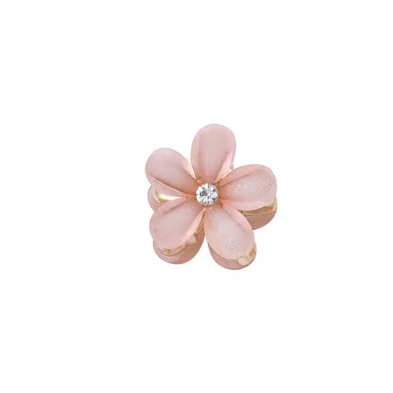 Crystal Flower Hair Clips for Girls - 6 Pcs Set