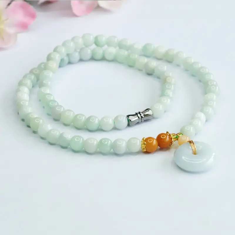 Guan Yu Natural Jade Bracelet Earring Hooks Three-Piece Set