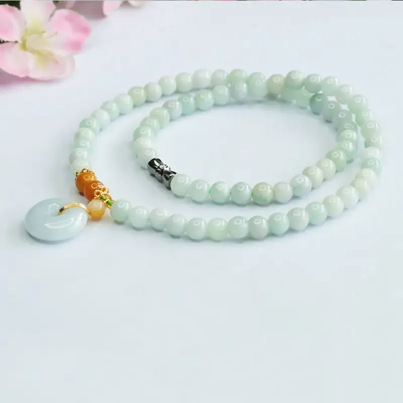 Guan Yu Natural Jade Bracelet Earring Hooks Three-Piece Set — feature 12
