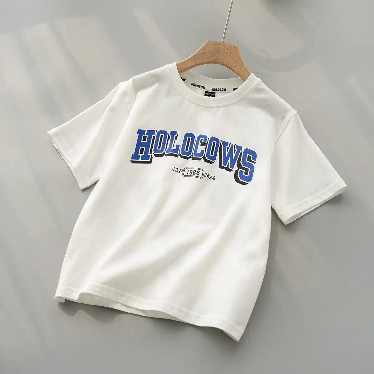 White Ho! Ho! Ho T-Shirt for Boys Girls Large - Image 5