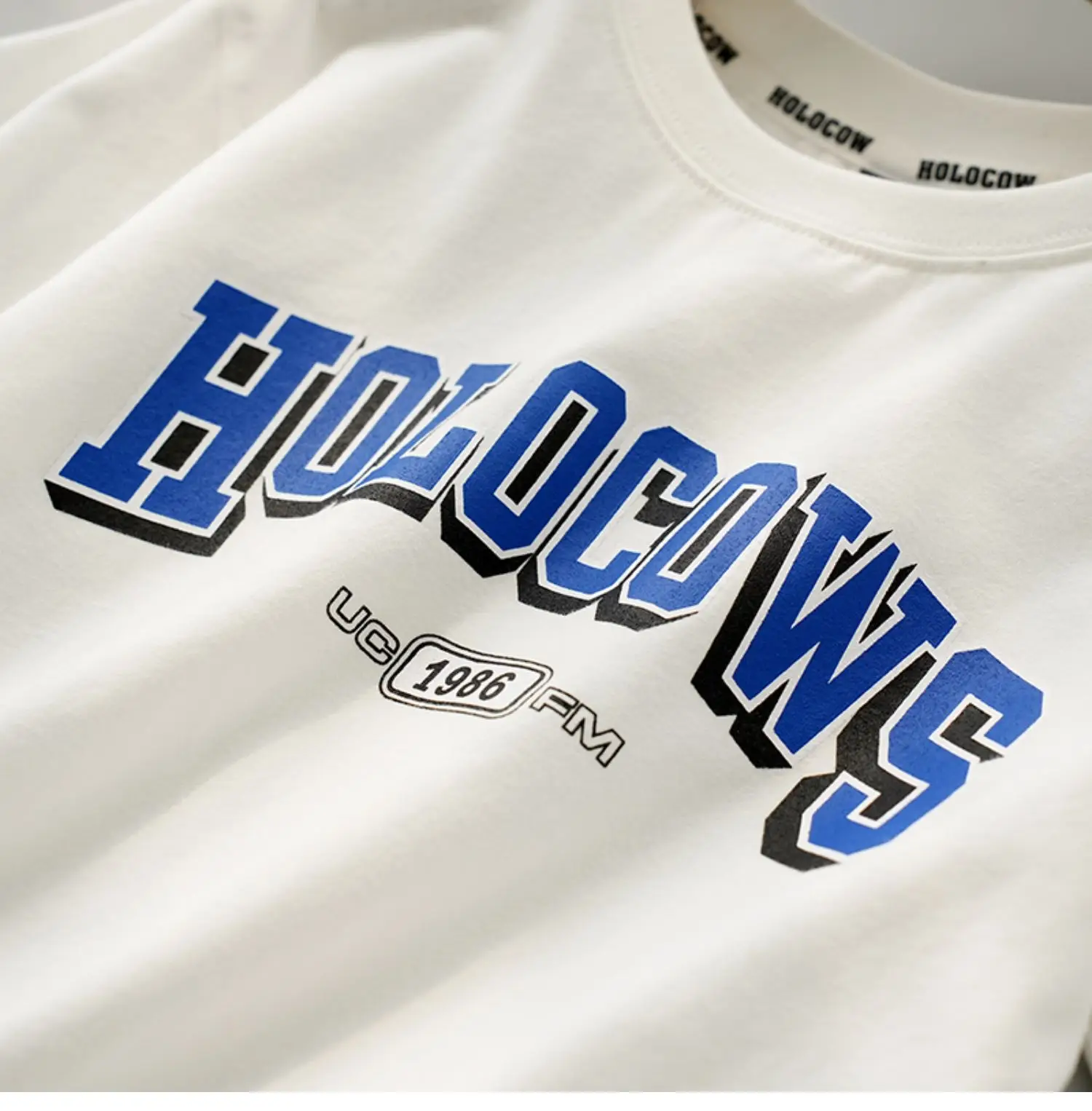 White Ho! Ho! Ho T-Shirt for Boys Girls Large — feature 12