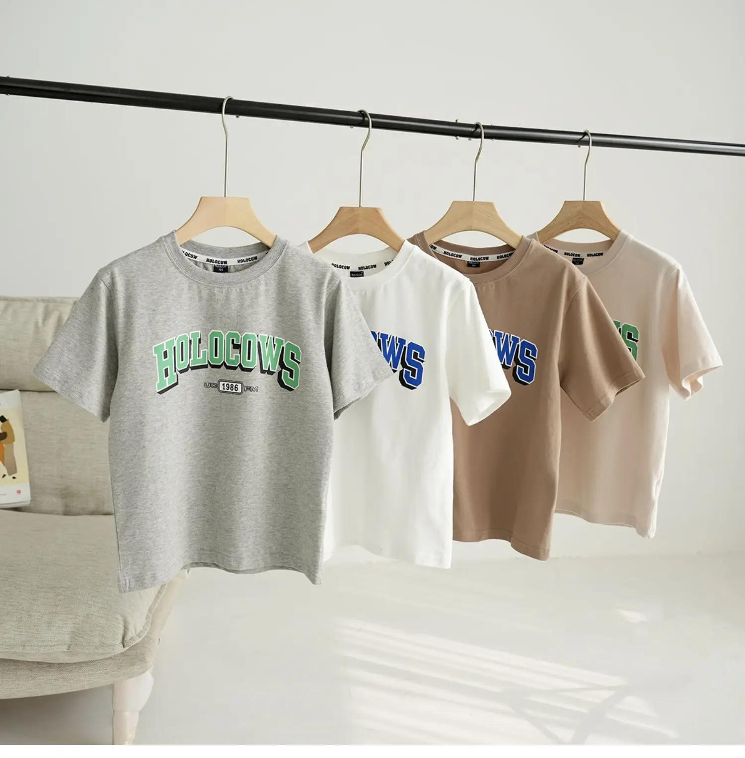 White Ho! Ho! Ho T-Shirt for Boys Girls Large — feature 2