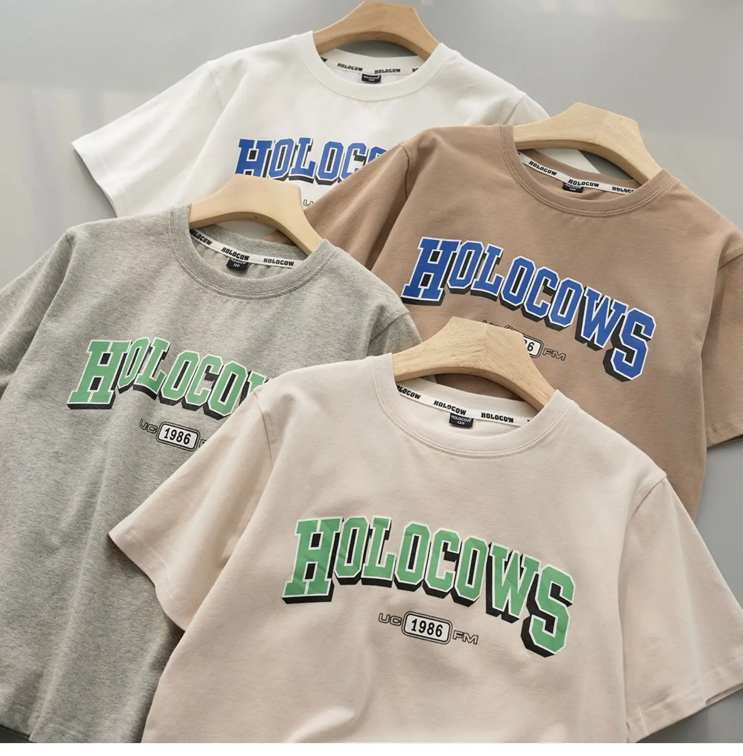White Ho! Ho! Ho T-Shirt for Boys Girls Large — feature 3