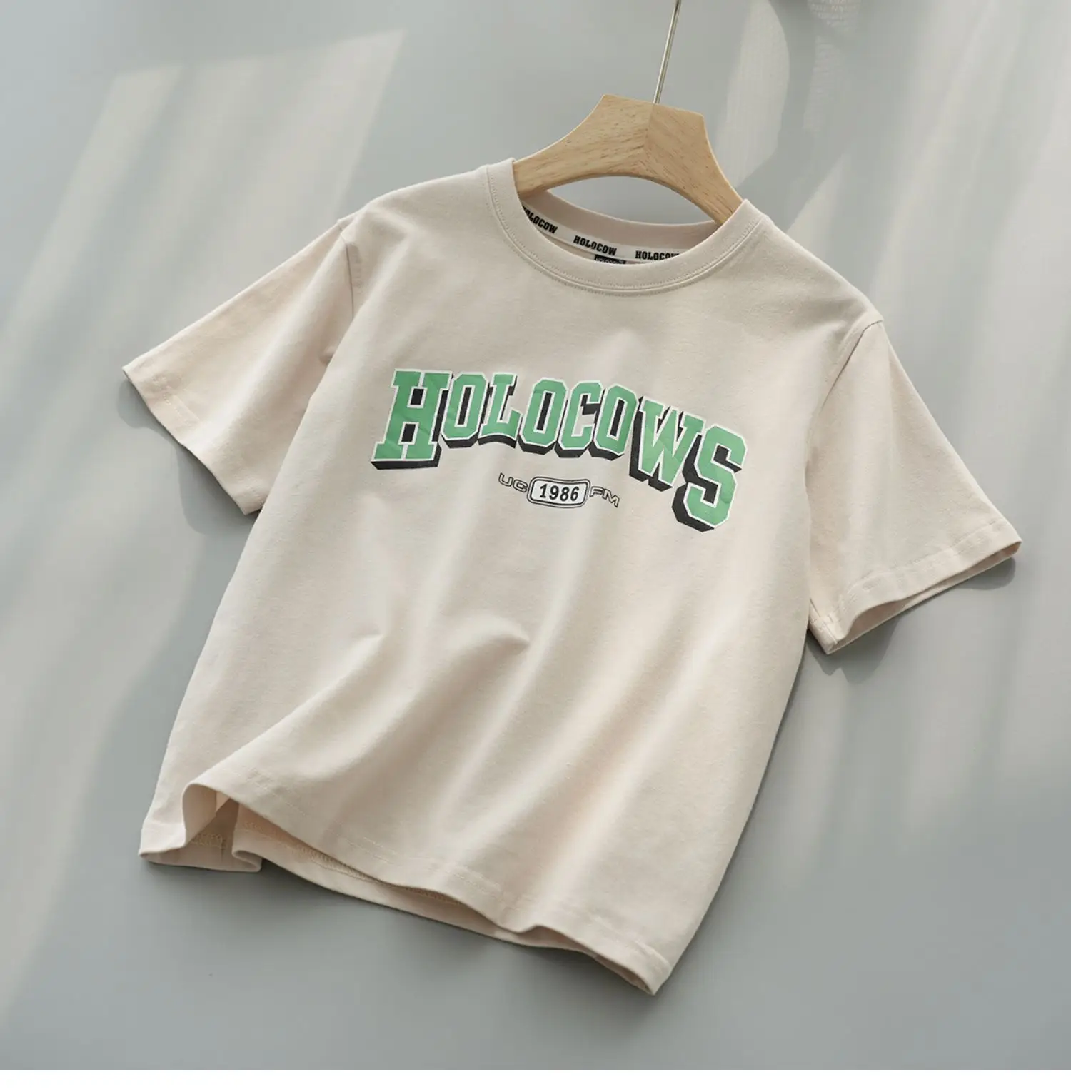 White Ho! Ho! Ho T-Shirt for Boys Girls Large — feature 7