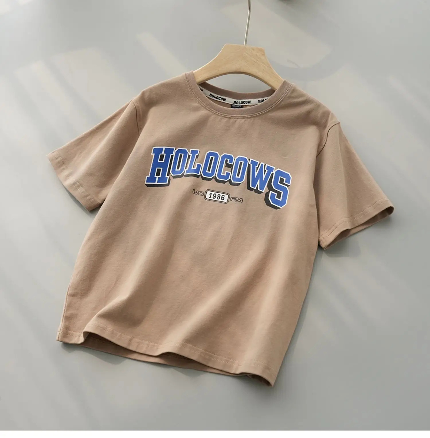 White Ho! Ho! Ho T-Shirt for Boys Girls Large — feature 9