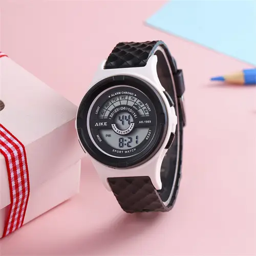 Men's Digital Watch with Leather Band & GPS - Image 3