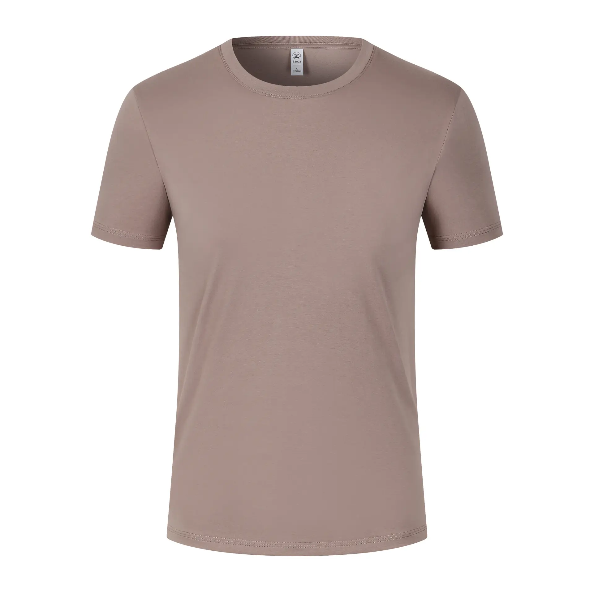 Men White Silk T-Shirt 210g High Elastic Smooth - Image 4