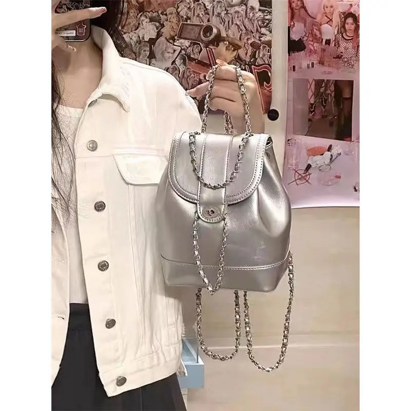 Silver Chain Shoulder Bag for Women Lightweight Luxury — feature 5