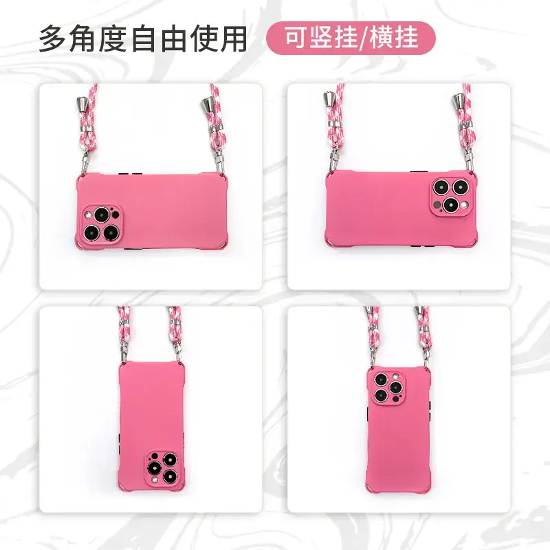 Blue Crossbody Phone Case for iPhone 17 Pro 4-Corner Anti-Drop - Image 15