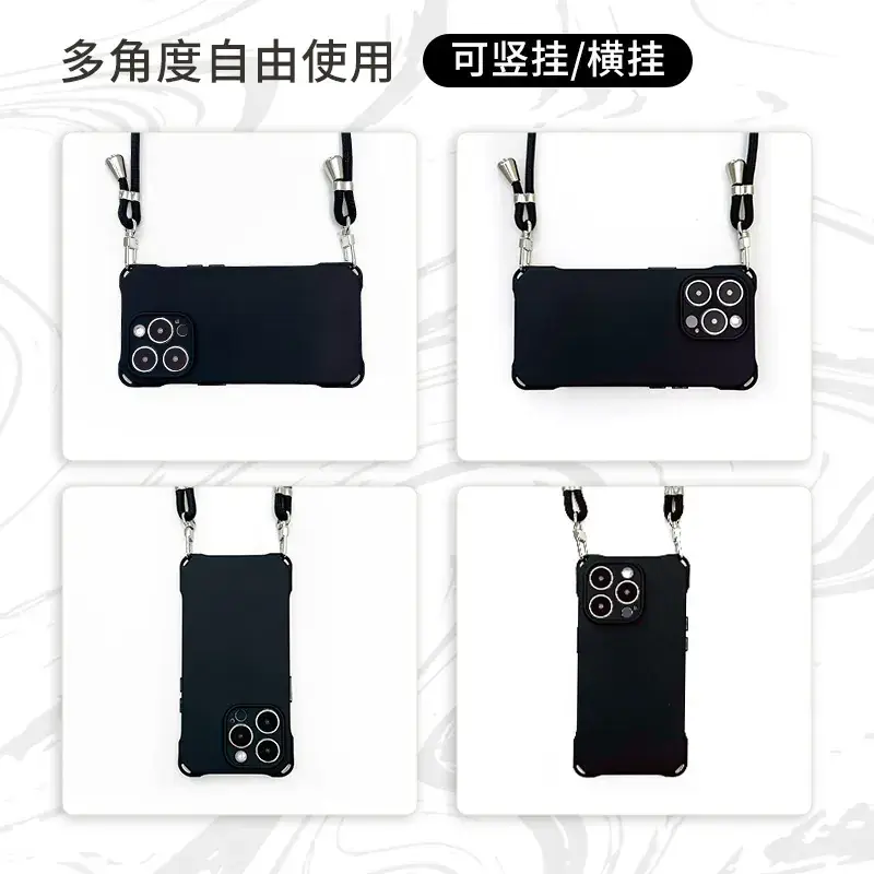 Blue Crossbody Phone Case for iPhone 17 Pro 4-Corner Anti-Drop - Image 2