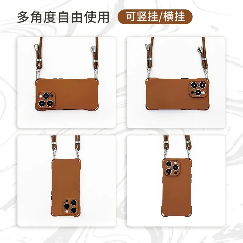 Blue Crossbody Phone Case for iPhone 17 Pro 4-Corner Anti-Drop - Image 5