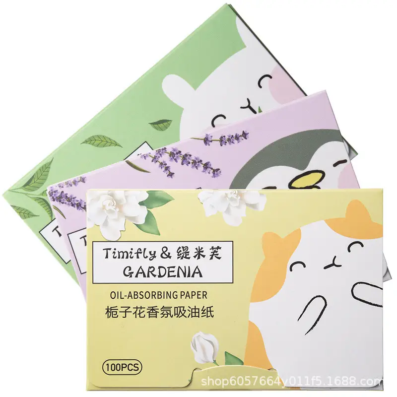 Tiimif Facial Oil Absorbing Paper 100 Pieces Portable Removable Box - Image 26