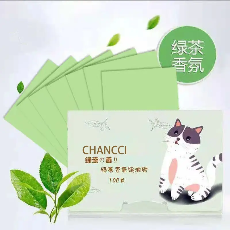 Tiimif Facial Oil Absorbing Paper 100 Pieces Portable Removable Box - Image 7