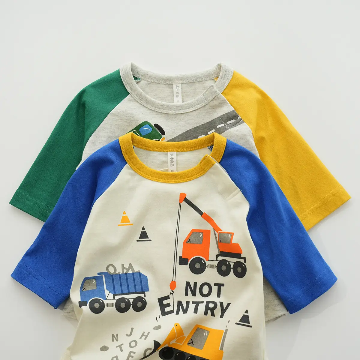 Children Cotton Cartoon Seven Sleeve T-Shirt Boys Spring Summer - Image 7