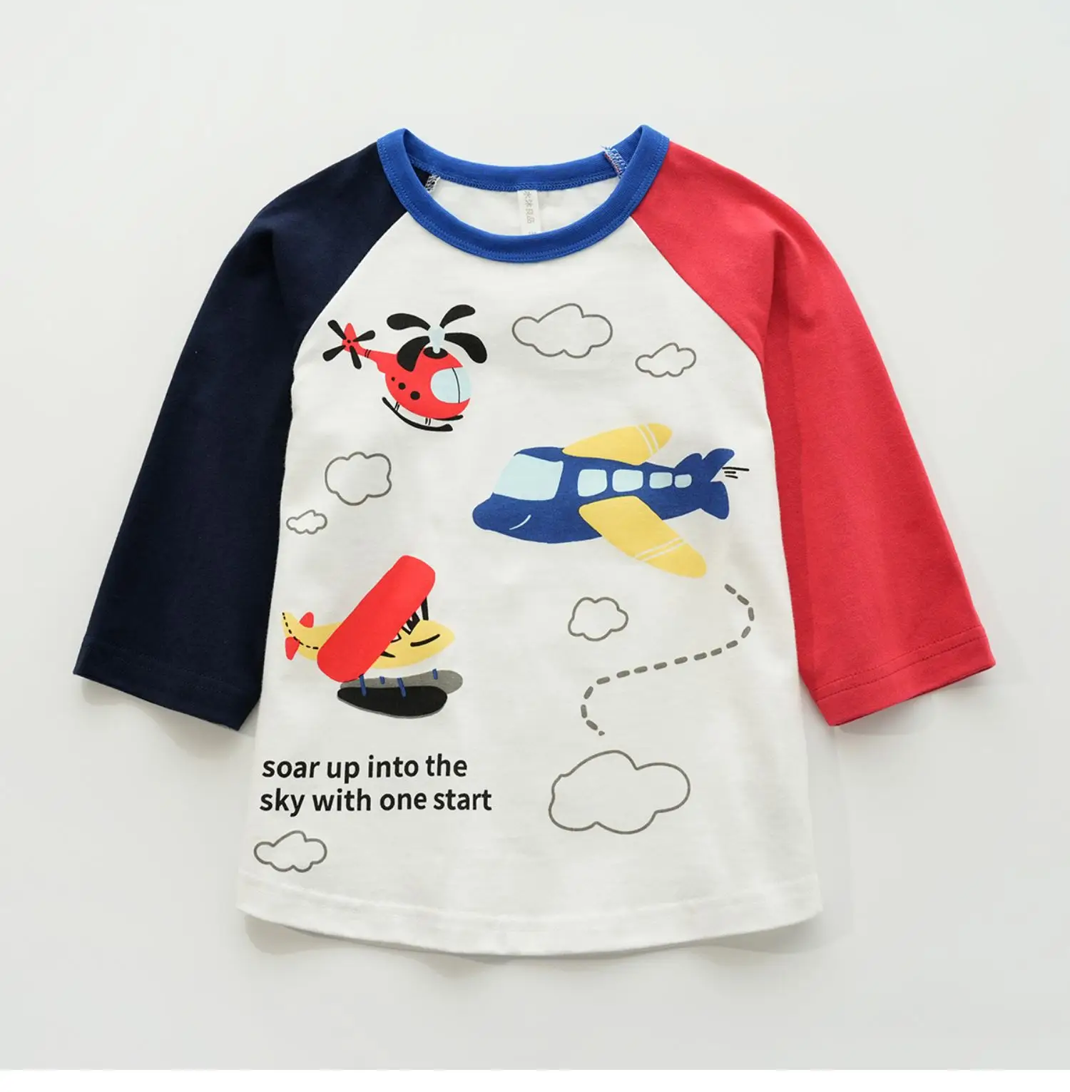 Children Cotton Cartoon Seven Sleeve T-Shirt Boys Spring Summer — feature 14