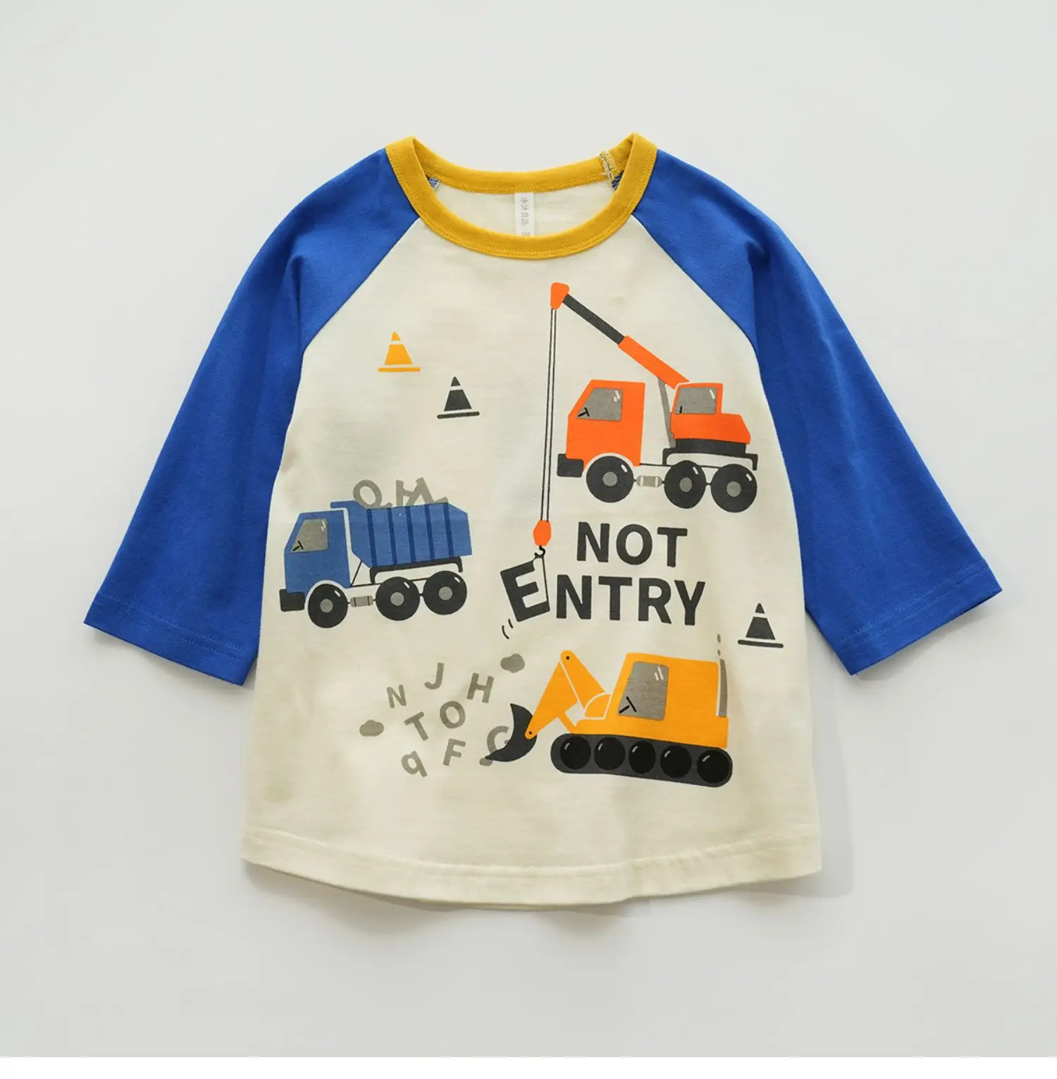 Children Cotton Cartoon Seven Sleeve T-Shirt Boys Spring Summer — feature 16