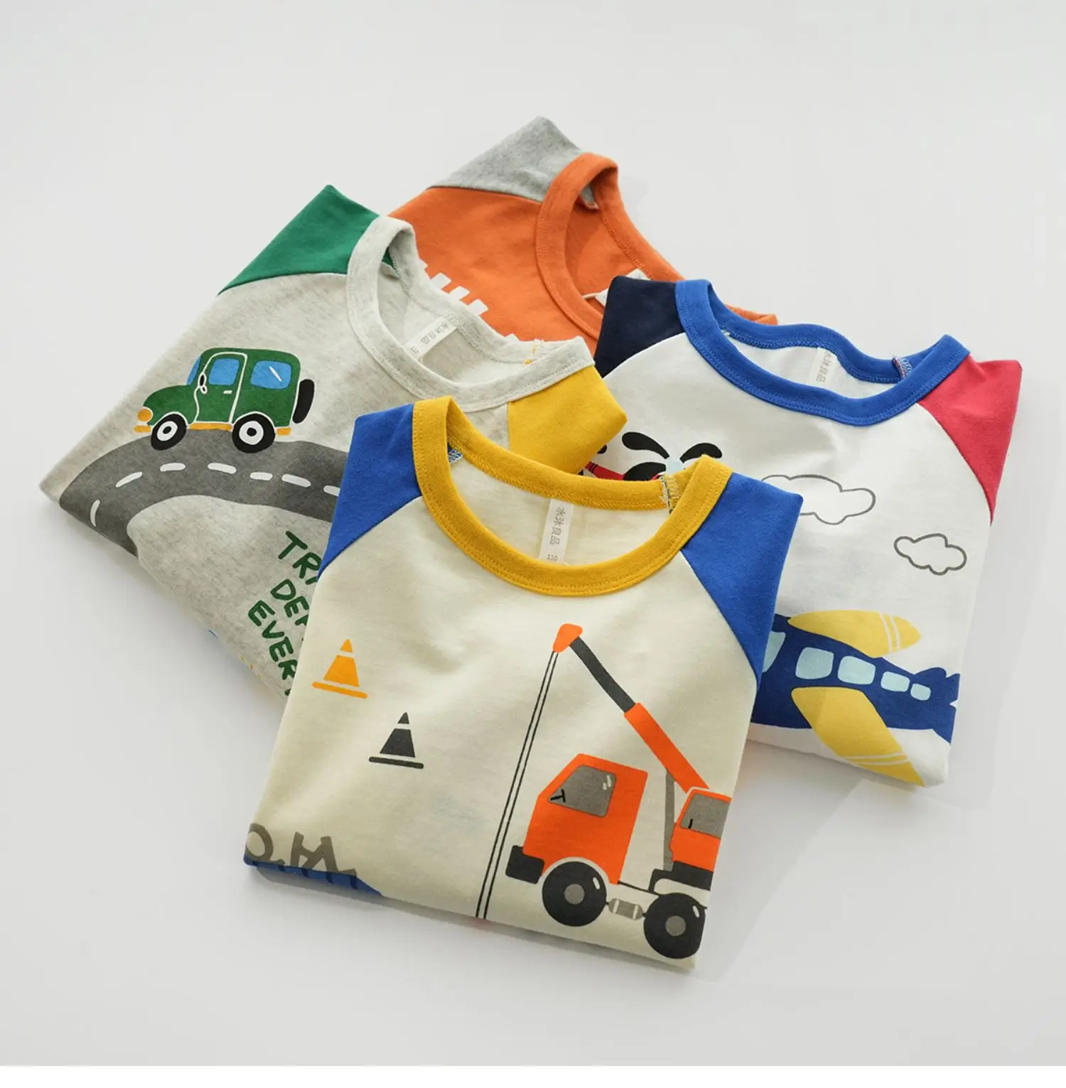Children Cotton Cartoon Seven Sleeve T-Shirt Boys Spring Summer — feature 6