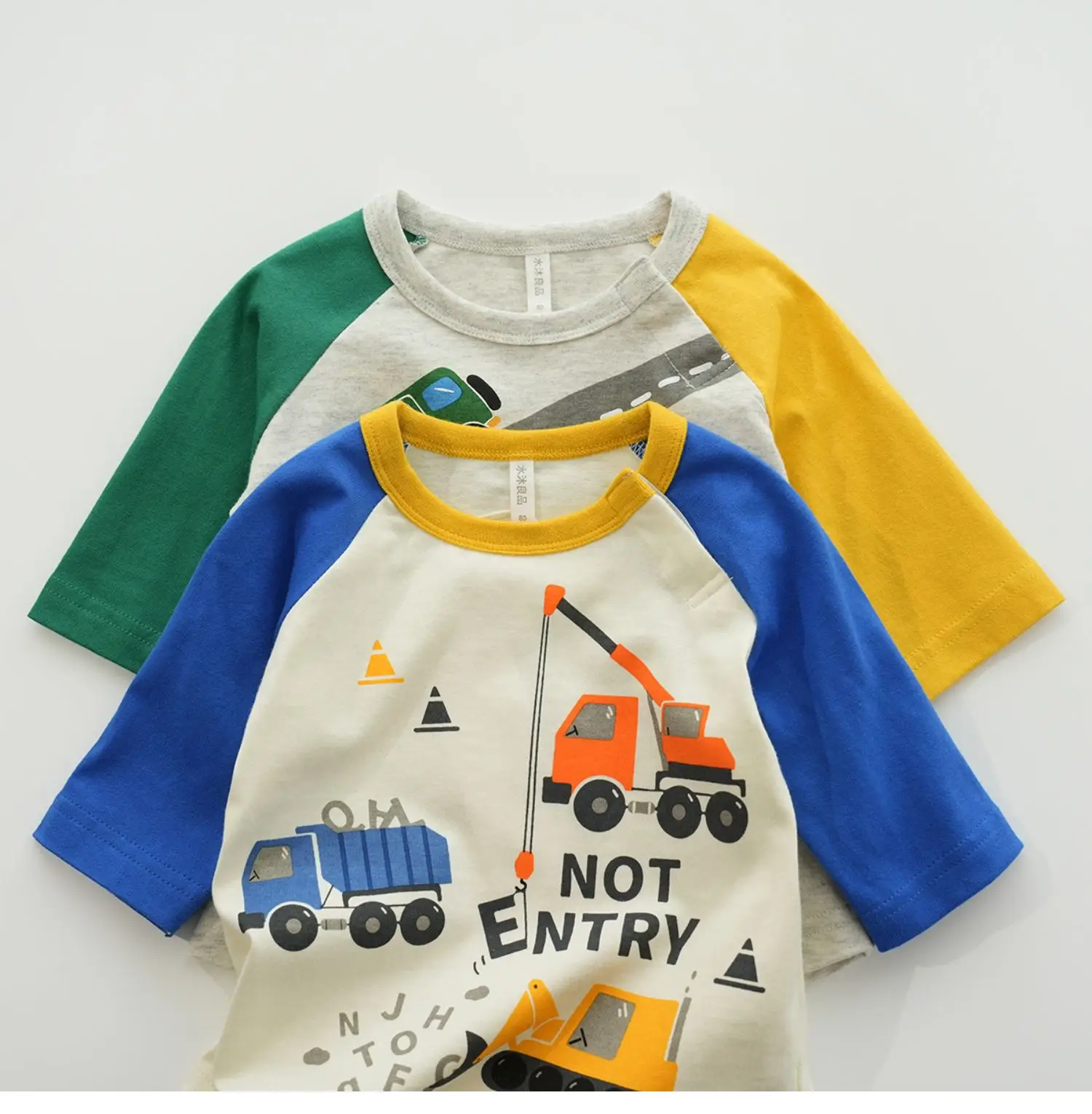 Children Cotton Cartoon Seven Sleeve T-Shirt Boys Spring Summer — feature 7