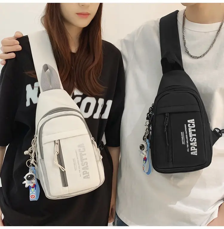 Women's Trendy Crossbody Backpack Orange White Sports Student Bag — feature 23