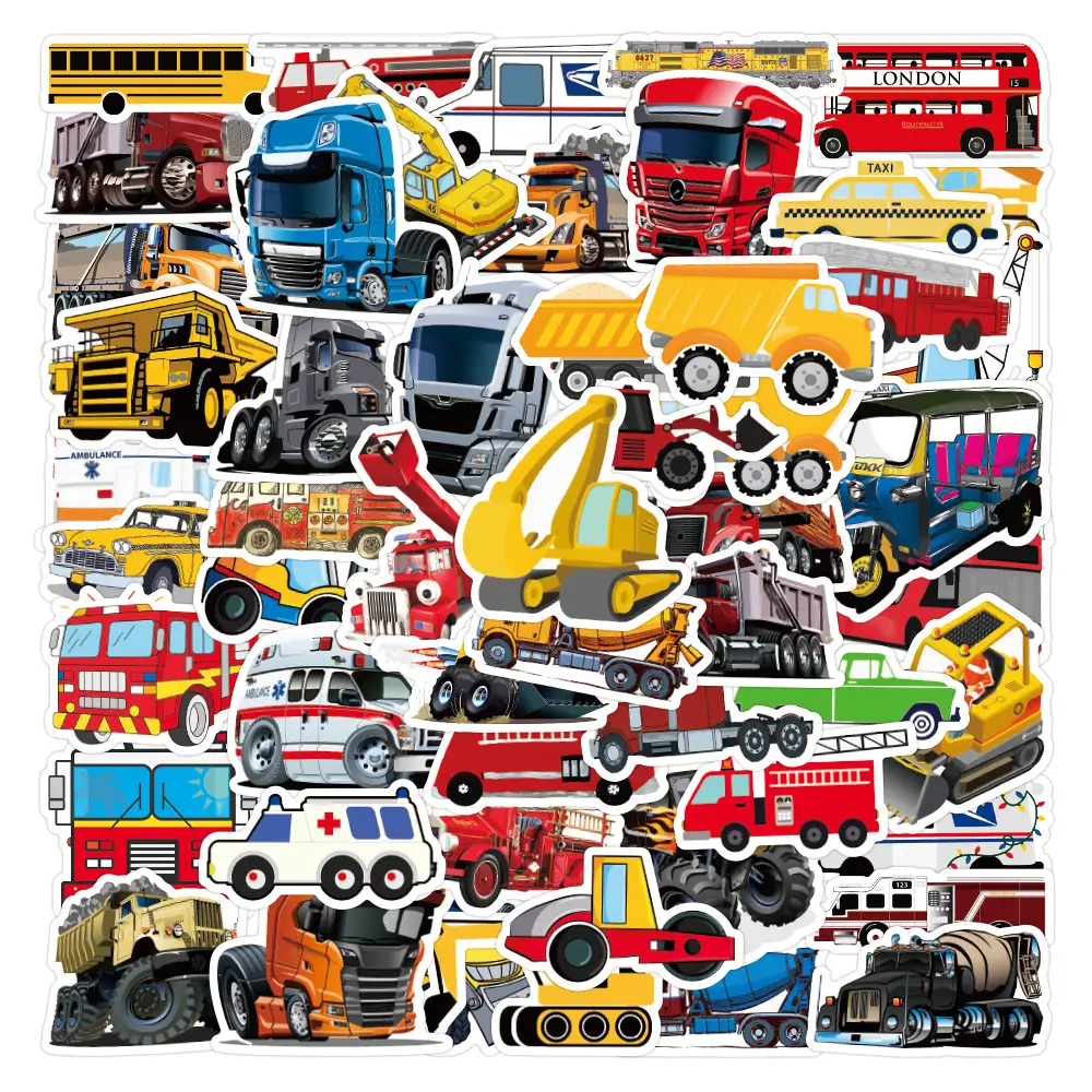 100 New Cartoon Kidsren's Stickers Car Stickers Decoration Refrigerator Notebook Guitar Waterproof Stickers Wholesale