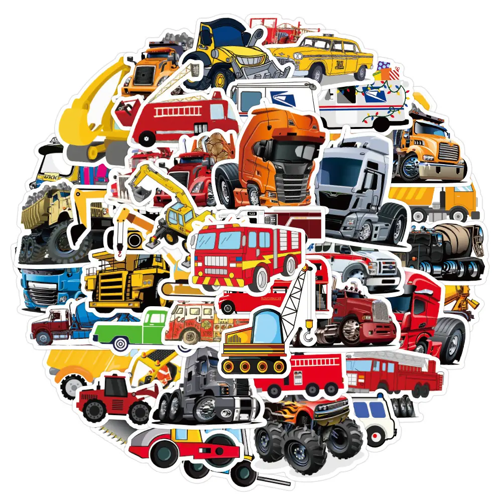 100 New Cartoon Kidsren's Stickers Car Stickers Decoration Refrigerator Notebook Guitar Waterproof Stickers Wholesale