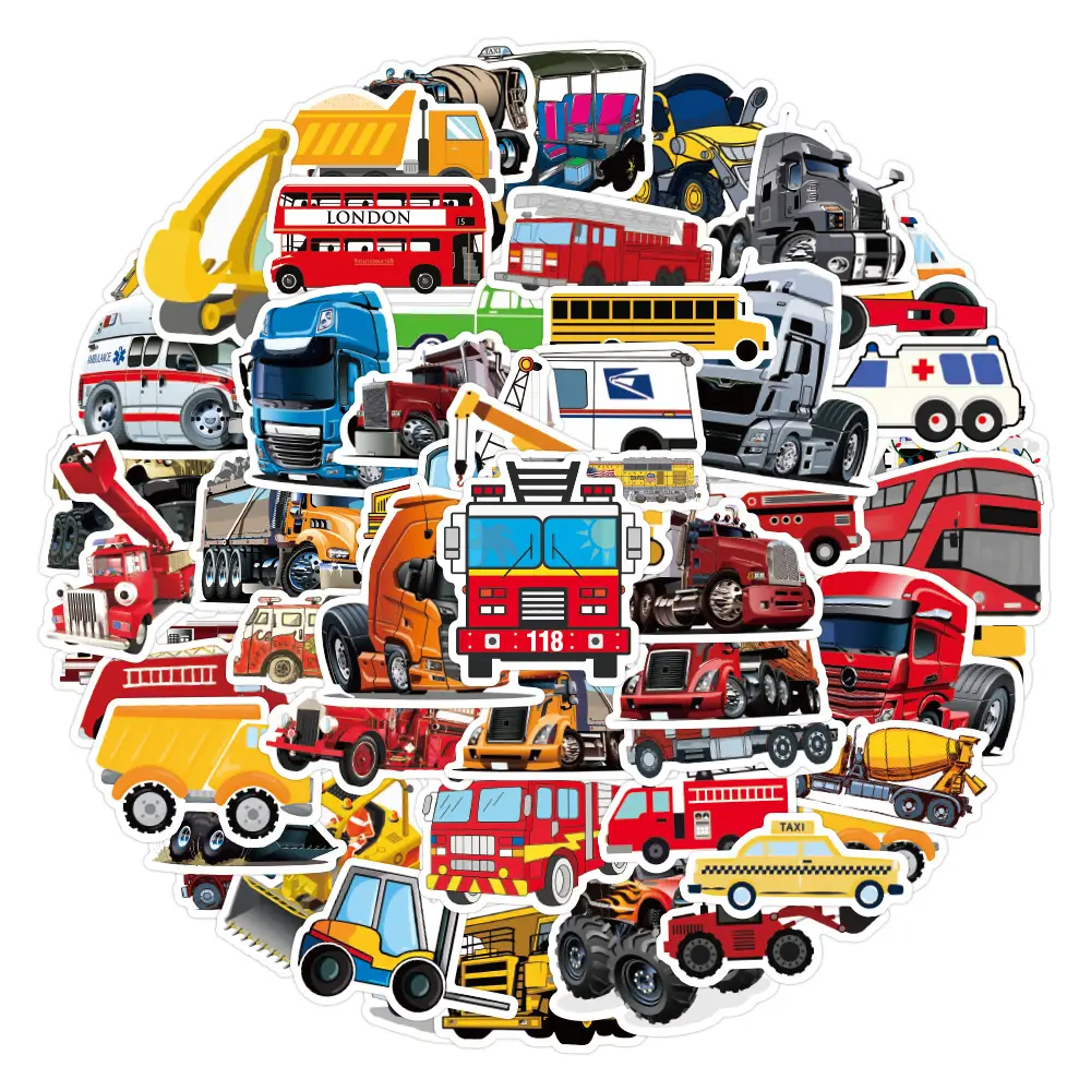 100 New Cartoon Kidsren's Stickers Car Stickers Decoration Refrigerator Notebook Guitar Waterproof Stickers Wholesale
