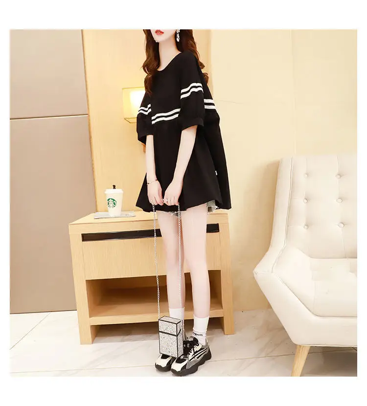 Maternity Black 200 Jin Short Sleeve T-Shirt Women — feature 14