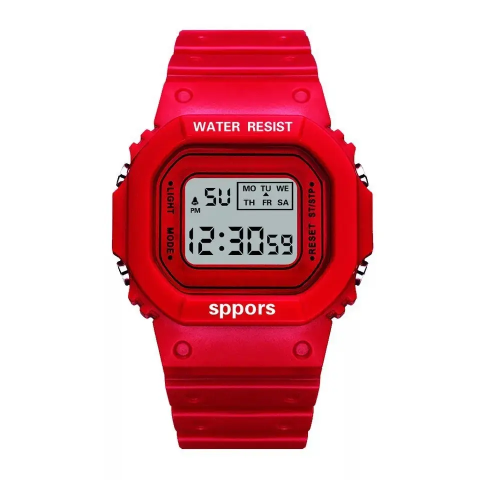 Water Resistant Square Digital Watch for Boys Girls - Image 2