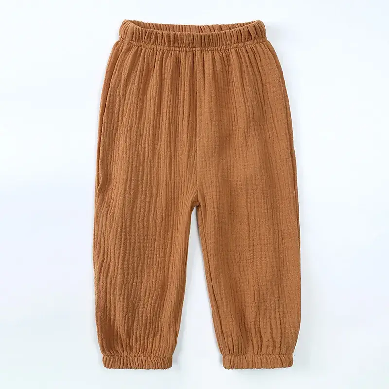 2025 Spring Leggings for Boys Girls Pure Cotton Linen Bloomers - Image 5