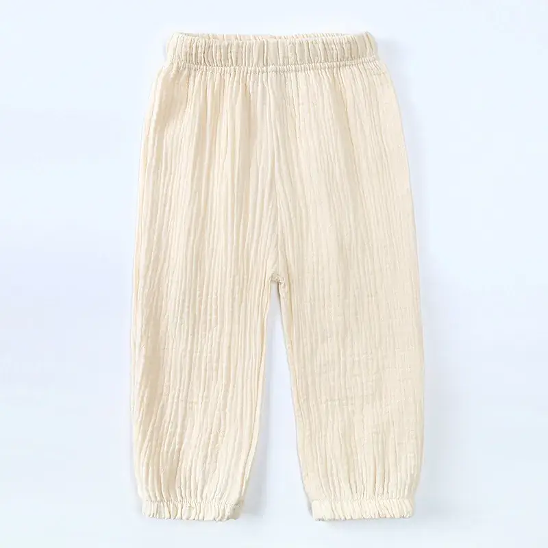 2025 Spring Leggings for Boys Girls Pure Cotton Linen Bloomers - Image 8