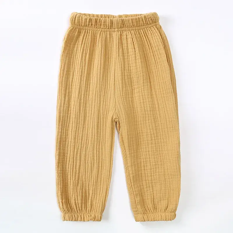 2025 Spring Leggings for Boys Girls Pure Cotton Linen Bloomers - Image 9