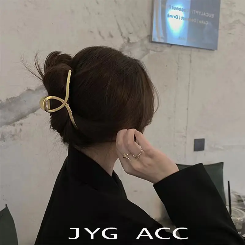 Advanced Sense Metal Hair Clip Women's Summer Large Back Head Shark Clip - Image 41