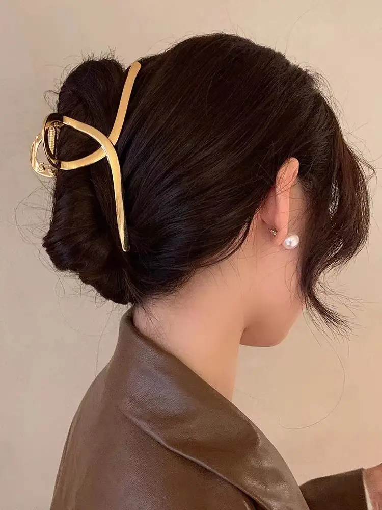 Advanced Sense Metal Hair Clip Women's Summer Large Back Head Shark Clip - Image 6